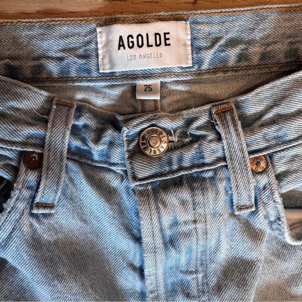 Agolde Riley High Rise Cropped Jeans Size 25 - Picture 9 of 16